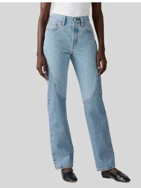 NWT LEVI'S 501 Original Button Fly Chaps Style Jeans 31 x 30 Retail $79.50